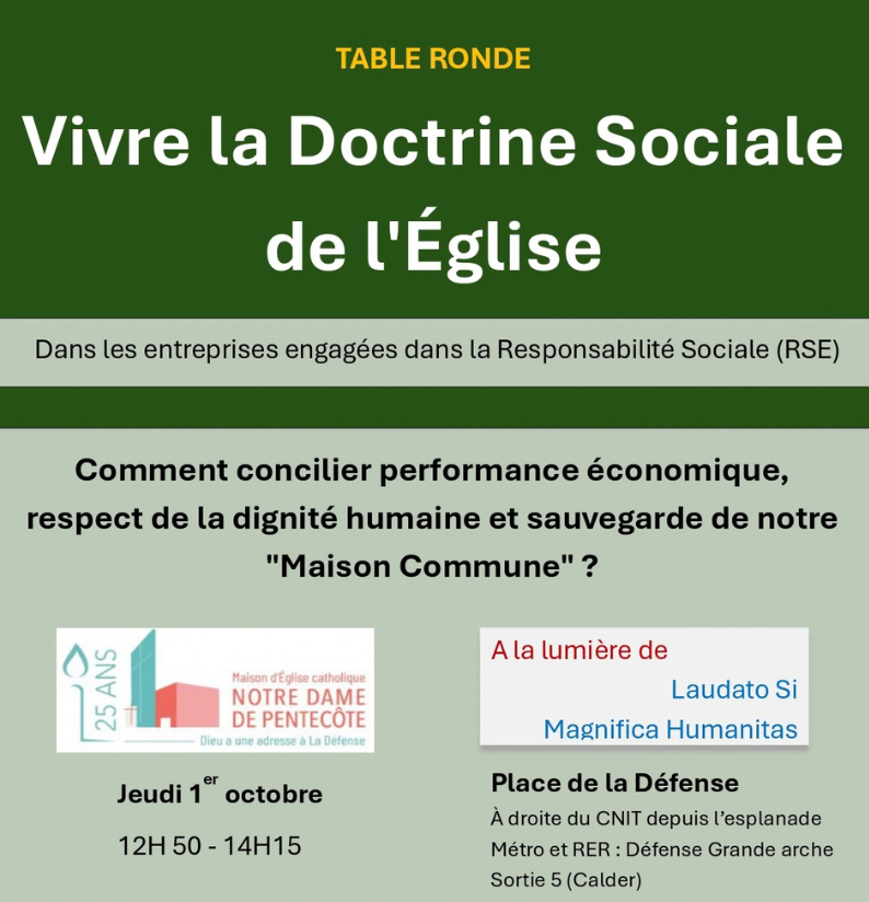 Image - Table Ronde | Vivre la Doctrine Sociale de l&rsquo;Église